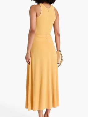 Sleeveless Yellow Midi Dress